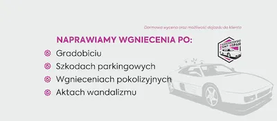 Naprawa usuwanie wgnieceń PDR - Panienkowski Dent Repair